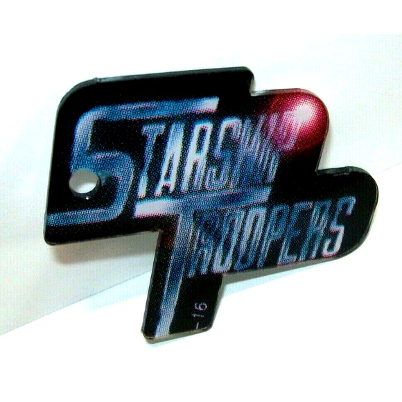 Starship Troopers Pinball KEYCHAIN 1997 Original NOS Space Age Plastic Promo - Picture 1 of 5